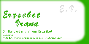 erzsebet vrana business card
